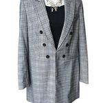 Tommy Hilfiger Plaid Peak-Lapel Long Line Blazer, Sz 16 Photo 5