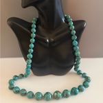 Chic Turquoise AIL Beaded Southwestern Necklace Sterling Silver Blue Photo 5