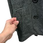 Hurley  Double-Breasted Peacoat L 22” p2p Black Marl EUC Photo 5