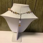 Handmade Orange Earth tone Cat Paw Charm Heart Necklace 18” Adjustable Photo 4