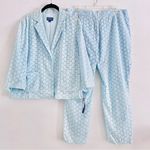 Pendleton Suit Set XL NWT Blazer Jacket Pant Light Blue Eyelet Office Church Photo 0