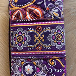 Vera Bradley  Purple Paisley Checkbook Wallet Photo 0
