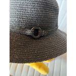 Orvis  Black Paper Straw Packable Bucket Hat Womens Accessory Travel Beach Sun Photo 5
