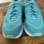HOKA Womens Sneaker 10 Bondi 7 Training Blue Running Eggshell Athletic Walking Photo 3
