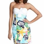 Lilly Pulitzer Krissa Dress - Size 2 | Vivid Seaside Motifs & Playful Bow | Photo 0