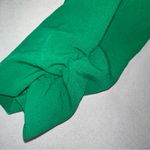 Takara - 3/4 Sleeve Ruched Blazer Jacket Open Front Bright Green Medium Work Photo 6