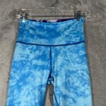 Peloton  WITH Leggings Womens Blue Tie‎ Dye & Purple Floral Reversible XS Photo 8