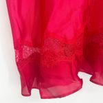 Victoria's Secret  Womens Y2K Ruffle Lace Trim Lingerie Cami Top Size L Red Photo 1