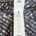 Terez NWT  Silver Sequin Patterned Leggings Size Small Retail $75.00 Photo 3