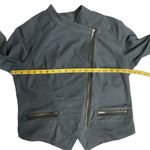 CAbi  Women's #3023 Twilight‎ Moto Asymmetrical Zip Jacket Coat Size Medium Gray Photo 5