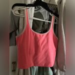 Hot Pink & White Crop Tank Top Size M Photo 3