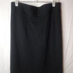 Lane Bryant 28 Black Straight Zip Skirt Plus Funeral Photo 0