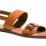 Madewell The Boardwalk Buckle Sandal Cognac Smooth Leather Sz 7.5 Photo 0