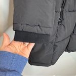 Calvin Klein  Women’s Puffer Coat Hooded Black Size XL Mid Length Photo 2