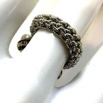 Faux pearl rhinestone cluster ring Photo 1