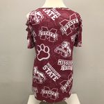 Mississippi State Bulldogs Women's Maroon Cold Shoulder Top Photo 1