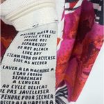 Caribbean Joe pink floral lillies faux wrap side tie short sleeve tropical dress Photo 9