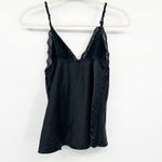 Seven til Midnight Womens Y2K Whimsigoth Dark Black Lace Trim Satin Cami Tank M Size M Photo 7