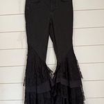 Free People NWOT We The Free Mystique Lace Flare Jeans Photo 5