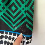 Trina Turk  Sleeveless Geometric Womens Top Sz 0 Y2K Mod Retro Preppy Polka Dots Photo 7