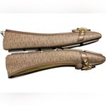 Michael Kors  Sz 10 Fulton Studded slip on MOC Flat ballet MK Loafers Gold logo Photo 10