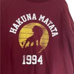 Disney  Hakuna Matata Maroon Sweatshirt Photo 1