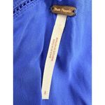 Free People  Endless Fun Blue Printed Flowy Babydoll Tank Top Size 8 EUC!! Photo 3