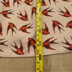 Boden Light Pink Silk Blend Blouse with Bird Pattern Women Size 6 Photo 8