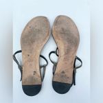 Gucci Black Metallic Leather Ellemere GG Interlocking HEART Thong Sandal EU 39 Photo 6