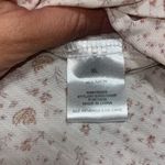 Lucky Brand Printed Short Sleeve Shirt Dress Cream Floral XL Photo 13