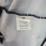 Black White Stripe Bikini High Waisted Bottom Swimwear Medium Photo 2