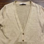 Loft  Gold Shimmer Button Cardigan - Size XS Photo 2
