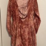 Selfie Leslie  Backless Snake Print Velvet Mini Dress NWT Photo 3