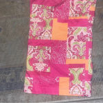 Hawaiian Tropic  Vintage 80s Sz 14 Pink Patchwork Ankle Pants Photo 11