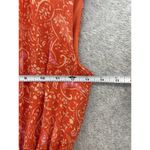 1. State  Women's Maxi Dress Orange Tiered Sleeveless Size XS Keyhole Smocked Photo 8