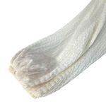 Urban Outfitters Medium Claudia Cropped Top Long Balloon Sleeves Stretch Cream Photo 2