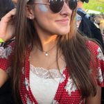 Floral Red Crop Top Photo 0