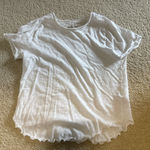 Free People We The Free Baby Tee with heart Eyelets Photo 0