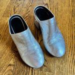 Maison Martin Margiela Silver Mules Metallic Silver Size 7.5 Photo 2