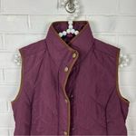 G.H.Bass & Co. Maroon Quilted Snap Button Vest Size XS Red Photo 2