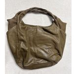 Hobo International  Slouchy Minimalist Green Leather Shoulder bag  boho Y2K 90s Photo 0