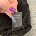 Lulus  Black Wrap Long Sleeve Bodysuit Photo 1