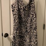 Sergio Hudson Women's Plus Size 2X Leopard Zebra Print Bustier Dress Bla… Black Photo 0