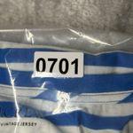 J.Crew Shirt Womens Medium Blue White Stripe T Shirt Tee Casual Preppy Nautical Photo 7