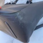 Alexander McQueen women’s Inside Out gray calfskin leather shopper tote bag Photo 13