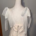 Prómesa PROMESA Lace Floral Tulle Overlay Dress Midi Formal Special Occasion Size L Photo 2