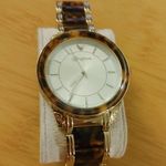 Brighton Carpinteria Womens Watch Gold Tone & Tortoise Shell Band Photo 1