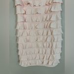 Edikted  Nadya Ruffled Mini Dress LIGHT PINK Large New with Tags $76 Photo 10
