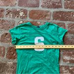 Michigan Stage Spartans Green and White Fitted Women's Medium Tshirt Collegiate Photo 4