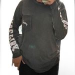 PINK - Victoria's Secret PINK - Victoria Secret Gray Long Sleeve Oversized Shirt Photo 4